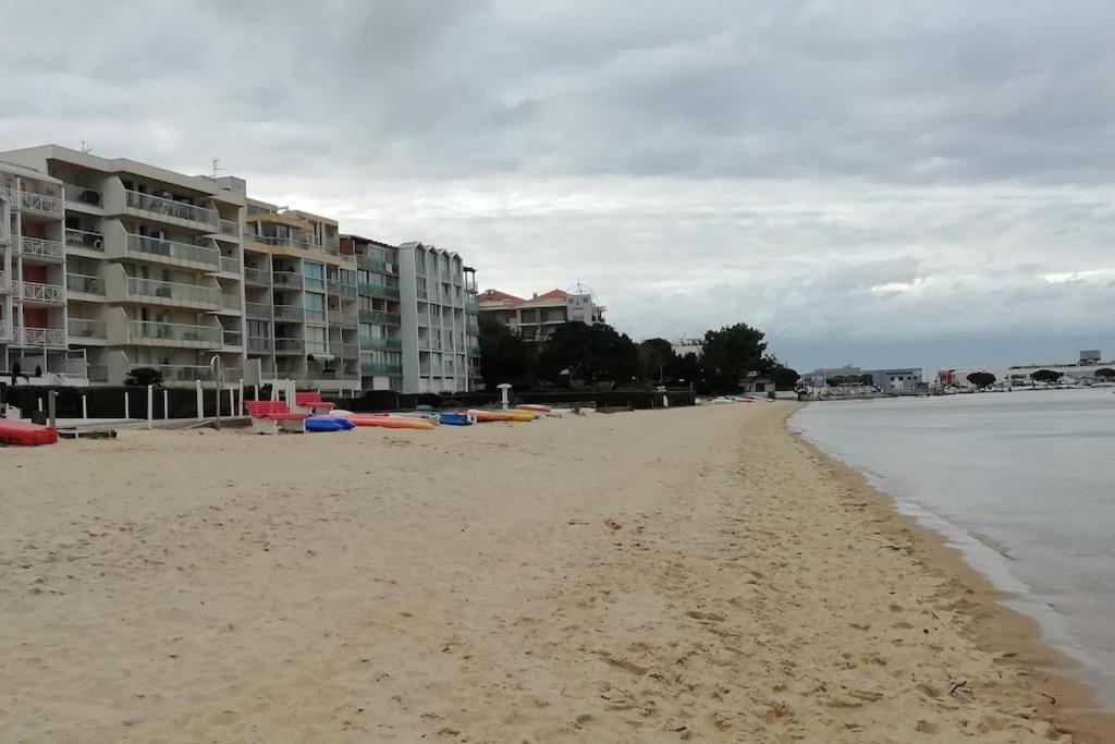 T2 1Ere Ligne Loggia Vue Mer 180 ° Parking Arcachon Ngoại thất bức ảnh